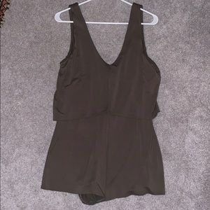 Tobi Khaki Green Romper NWOT